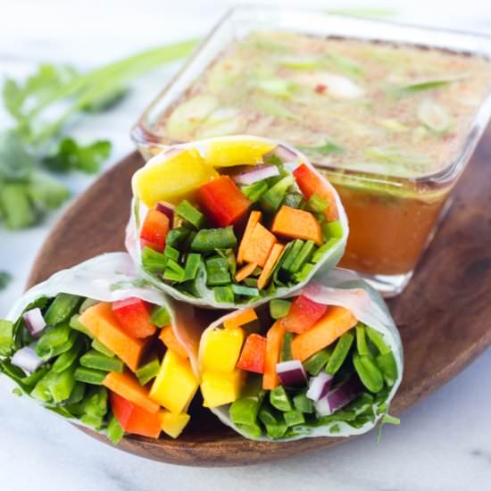 Mango Salsa Spring Rolls