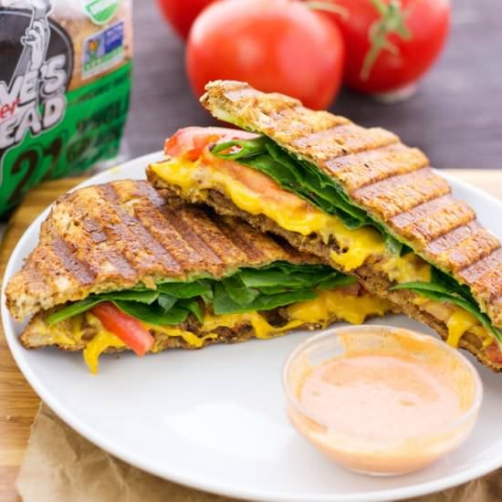 Vegan BLT Grilled Cheese Sandwich