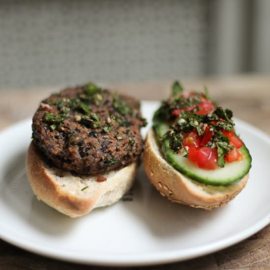 Black Bean Bulgur Kebabs