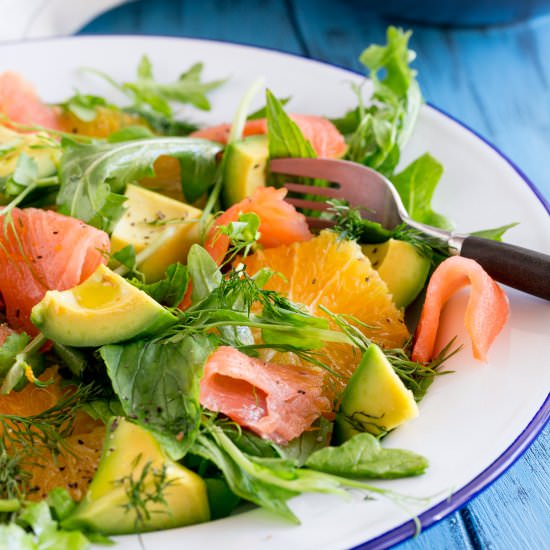 Smoked Salmon, Orange & Avocado