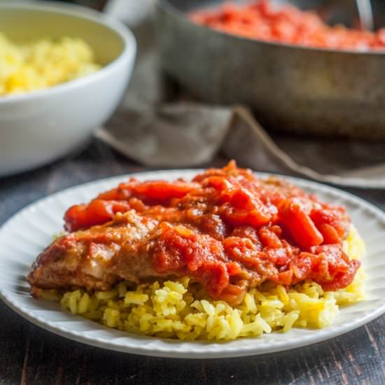 Easy Tilapia Pomodoro Dinner