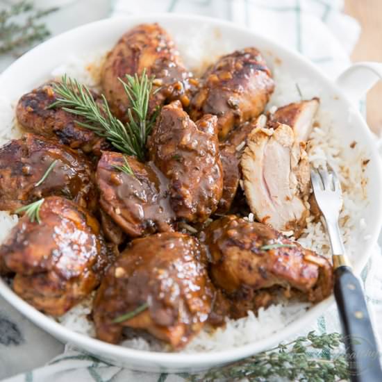Maple Balsamic Glazed Chicken