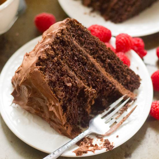 Vegan Mocha Layer Cake