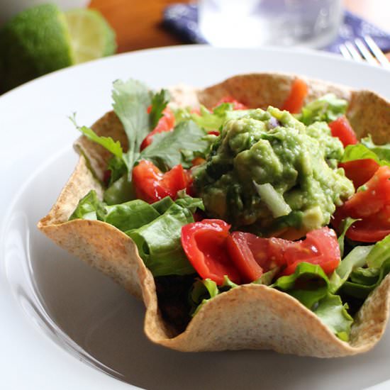 Spicy Black Bean Taco Salad