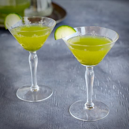 Matcha Cucumber Spritzertini