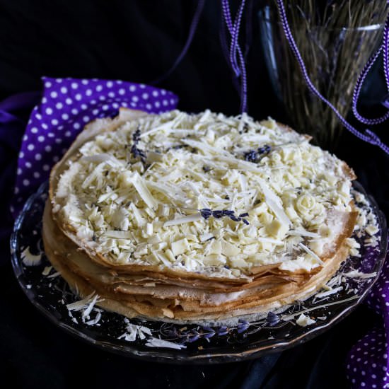 Lavender Honey Crêpe Cake