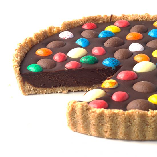 Easter Egg Chocolate Ganache Tart