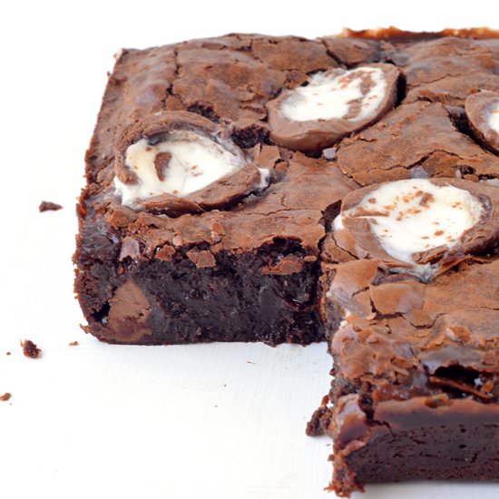 Cadbury Creme Egg Brownies