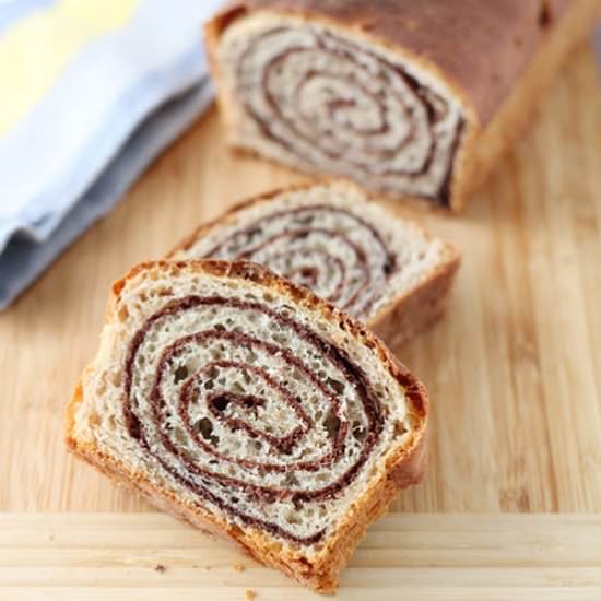 Chocolate swirl brioche