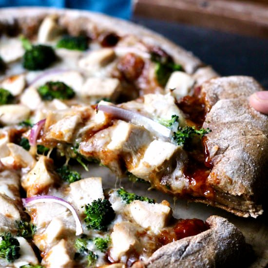 Korean BBQ Chicken Pizza
