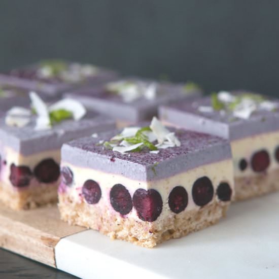 Blueberry-Lime Cream Bars