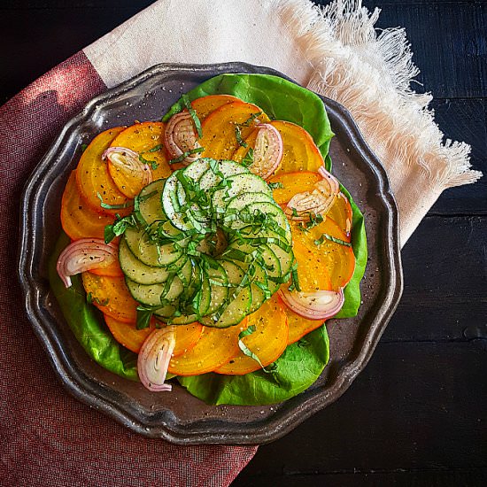 Raw Beet & Cucumber Salad