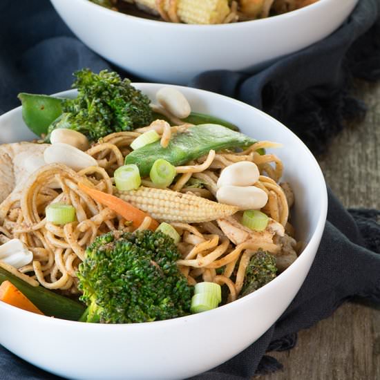 Peanut Chicken Noodles