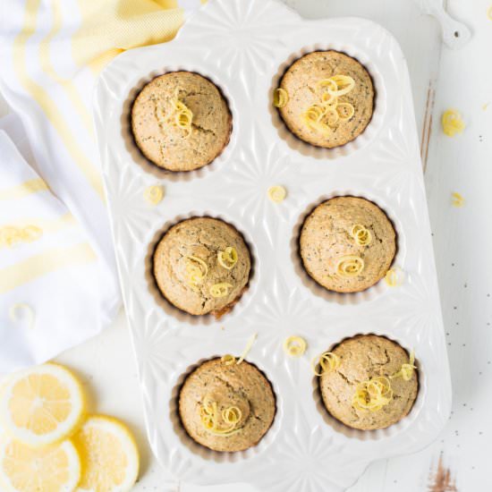 One-Bowl Lemon Poppy Seed Muffins