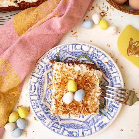 Toasted Coconut Cream Cake