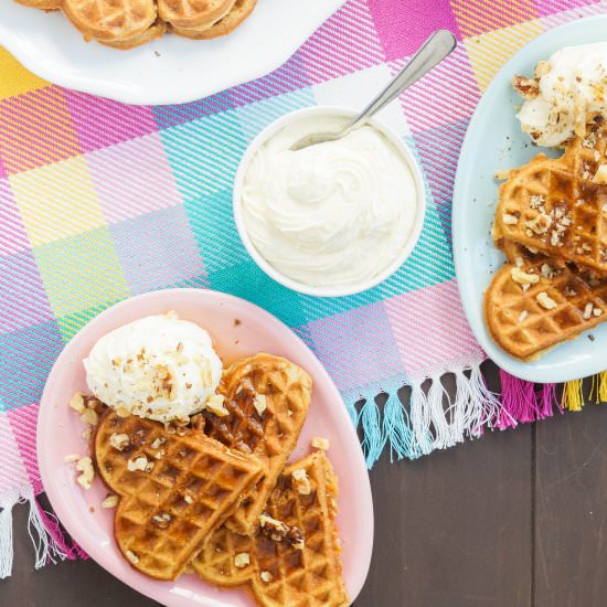 Carrot Cake Waffles