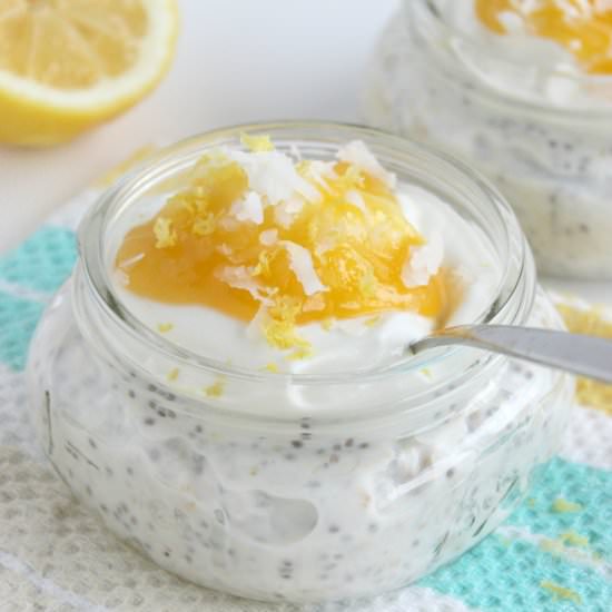 Lemon Bar & Coconut Overnight Oats