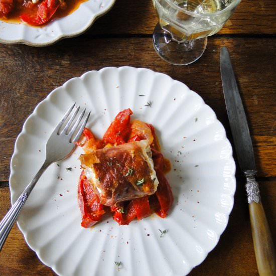 monkfish fillets & Piperade sauce