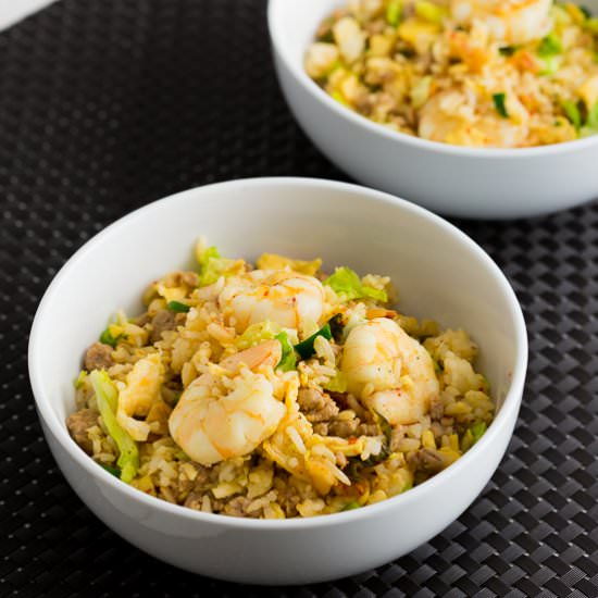Kimchi and Prawn Fried Rice