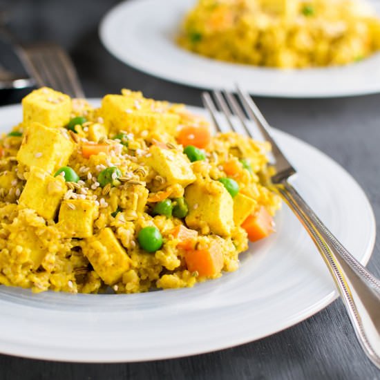 Turmeric Tofu Oatmeal
