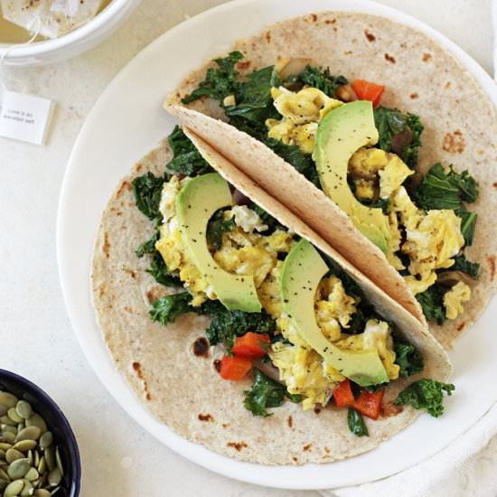 Vegetarian Breakfast Tacos