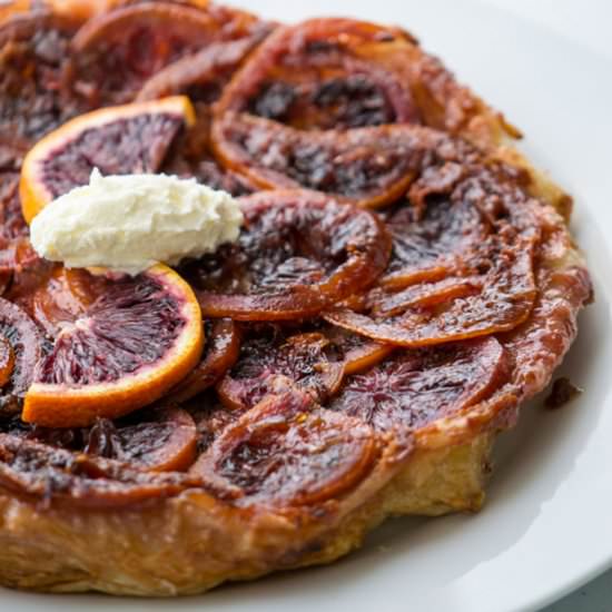 Blood Orange Mascarpone Tart