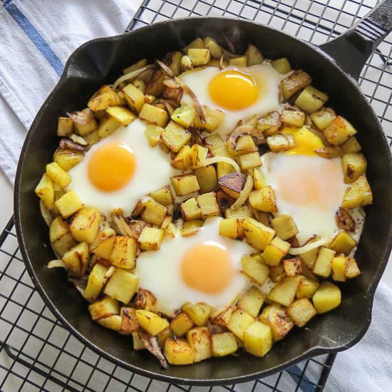 Skillet Hash & Eggs