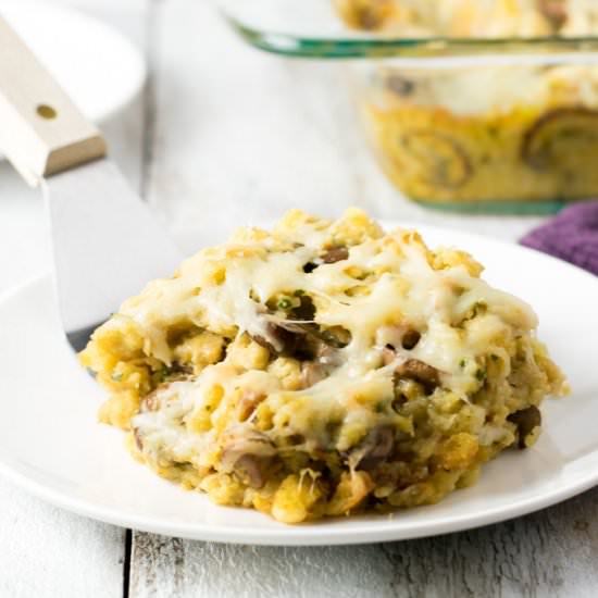 Creamy Mushroom & Swiss Stuffing