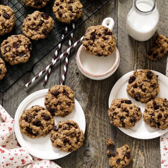 Chocolate Chip Oatmeal Cookies