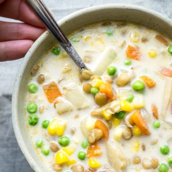 Thai Green Curry Lentil Soup