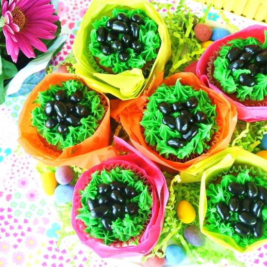 Bunny Poop Cupcakes