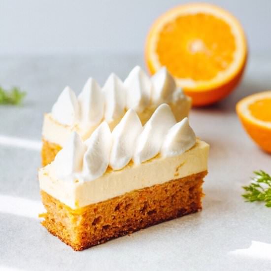 Carrot Cake with Chocolate Mousse