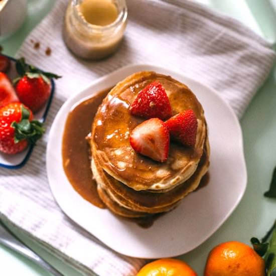 Cinnamon Tahini Pancakes
