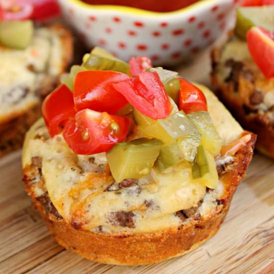 Loaded Cheeseburger Muffins