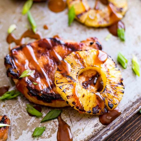 Grilled Hawaiian Pork Chops