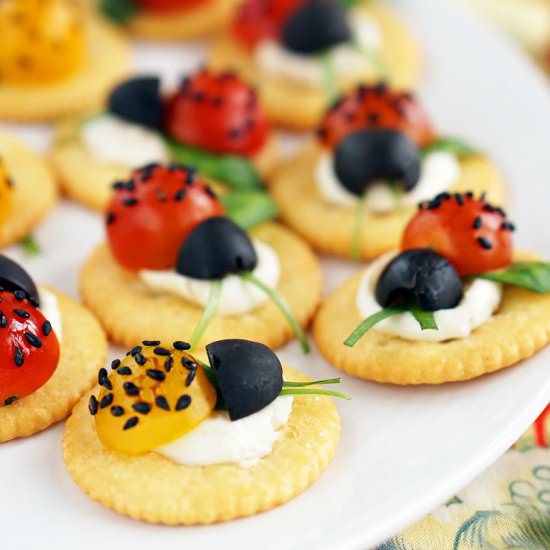 Caprese Ladybugs RITZ Crackers