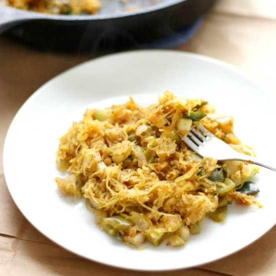 Mexican Spaghetti Squash Hash Brown