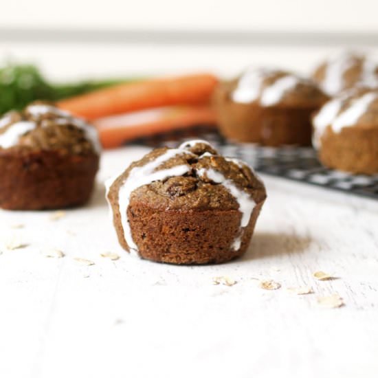 Healthy Carrot Cake Muffins