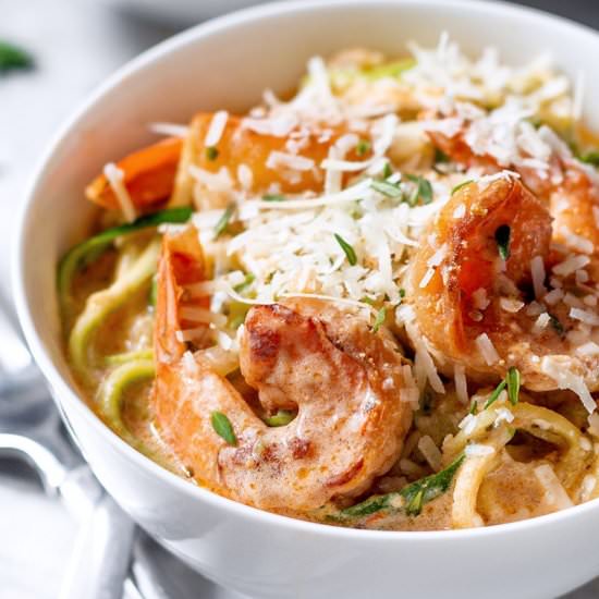 Shrimp Scampi with Zucchini Noodles