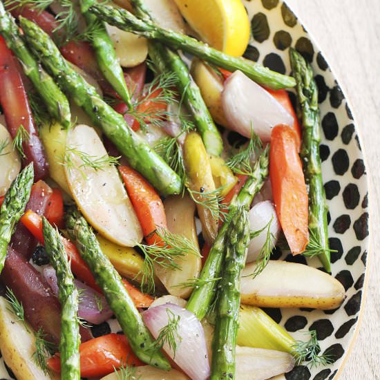 Braised Spring Vegetables