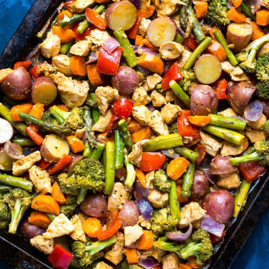 Sheet Pan Sriracha Ranch Chicken
