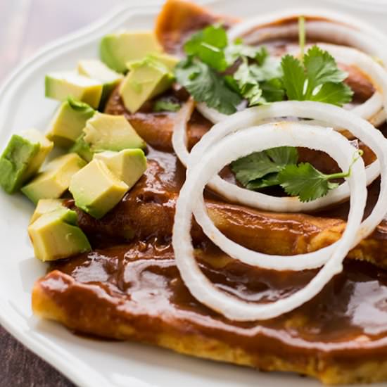 Spicy Cheese Enchiladas