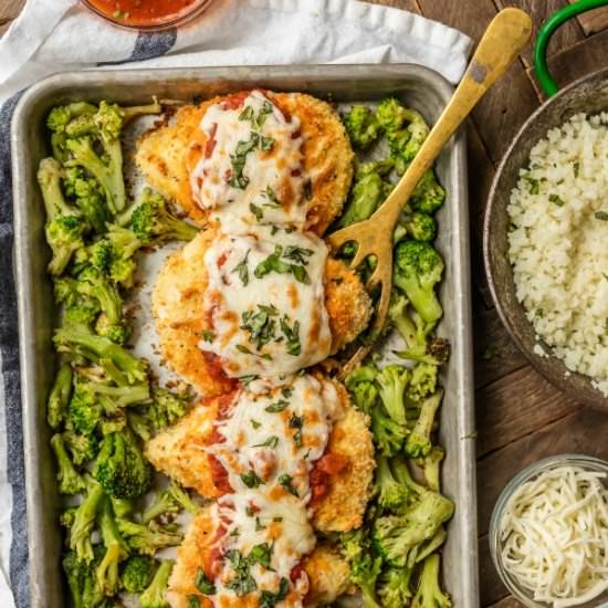 Sheet Pan Chicken Parmesan