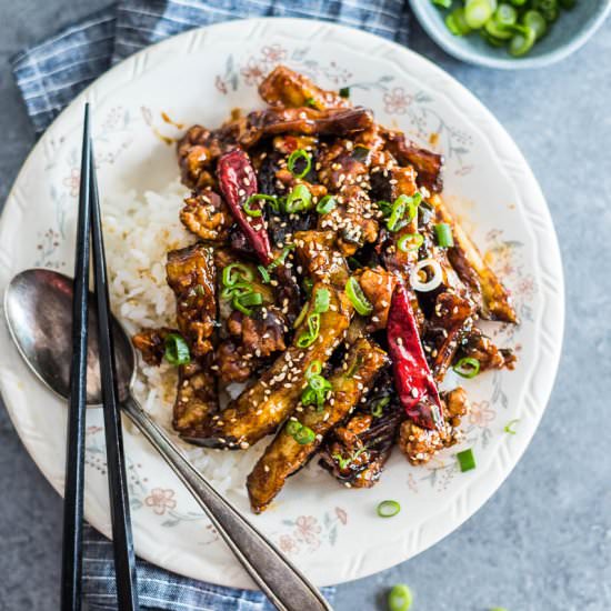Sichuan Eggplant Stir Fry (鱼香茄子)