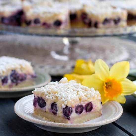 Lemon Blueberry Shortbread Bars
