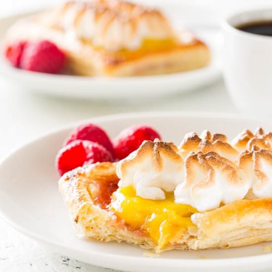 Raspberry Lemon Meringue Tartlets