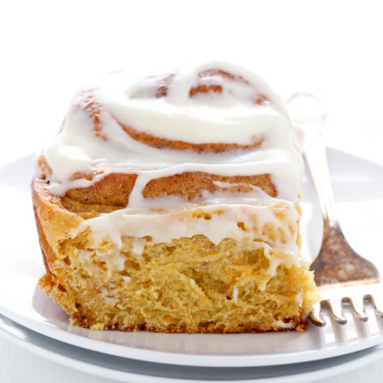 Carrot Cake Cinnamon Rolls