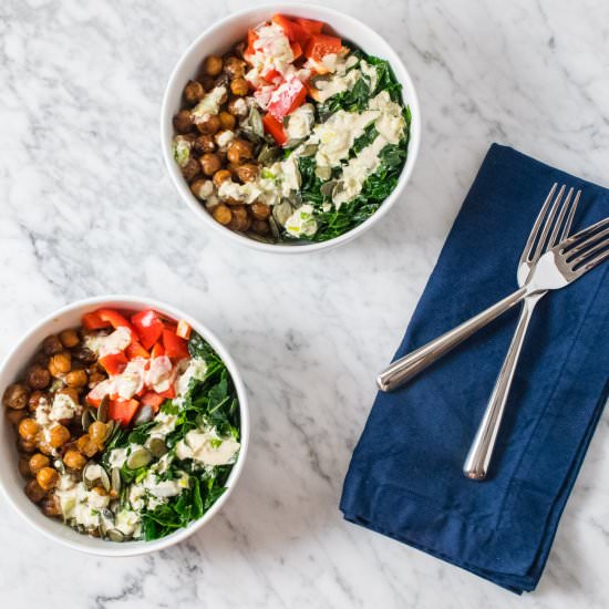 Kale Salad with Jalapeño Dressing