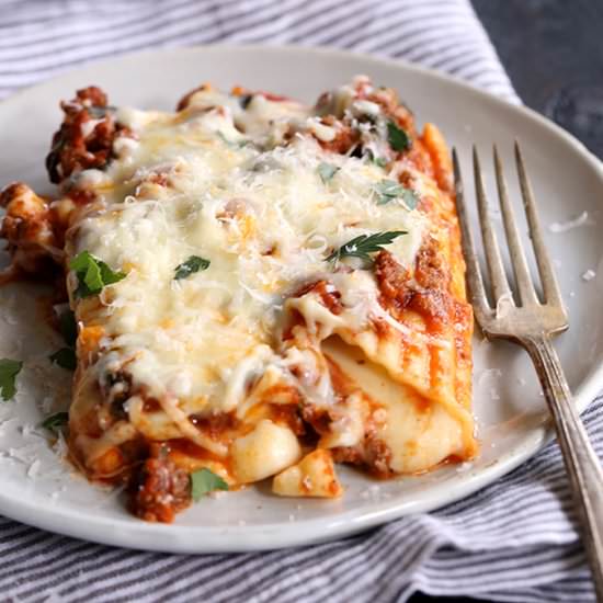 String Cheese Manicotti