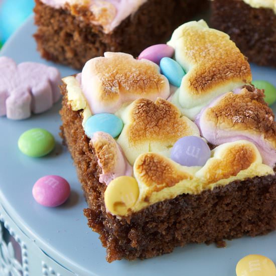 Easy Caramel Marshmallow Brownies
